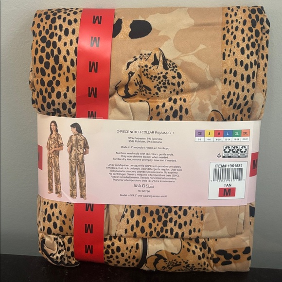 Room Service Leopard Pajama Set - Picture 3 of 5